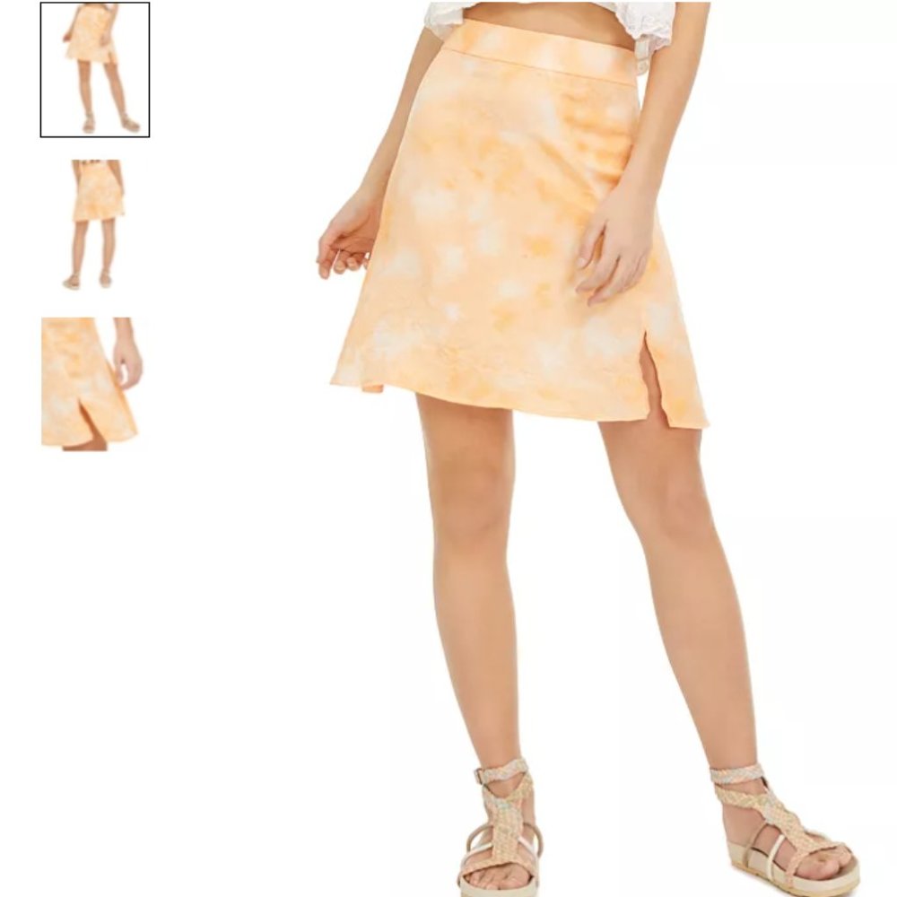 FREE PEOPLE Martine Flirt Tie Dye Skirt - Peach 8 - Picture 2 of 5